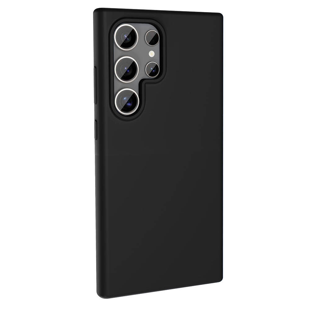 Galaxy S23 Ultra Kılıf M-safe Şarj Özellikli Sıvı Teknolojili Silinebilir Sert Zore Kivi Kapak