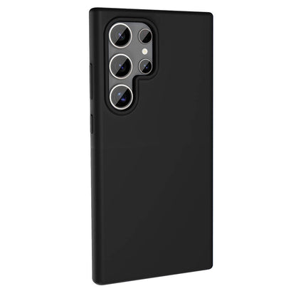 Galaxy S23 Ultra Kılıf M-safe Şarj Özellikli Sıvı Teknolojili Silinebilir Sert Zore Kivi Kapak