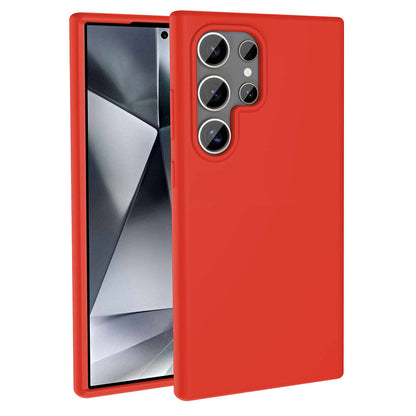 Galaxy S23 Ultra Kılıf M-safe Şarj Özellikli Sıvı Teknolojili Silinebilir Sert Zore Kivi Kapak