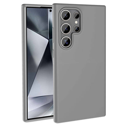 Galaxy S23 Ultra Kılıf M-safe Şarj Özellikli Sıvı Teknolojili Silinebilir Sert Zore Kivi Kapak