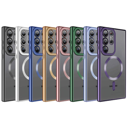 Galaxy S23 Ultra Kılıf M-safe Wireless Şarj Özellikli Zore Setro Silikon