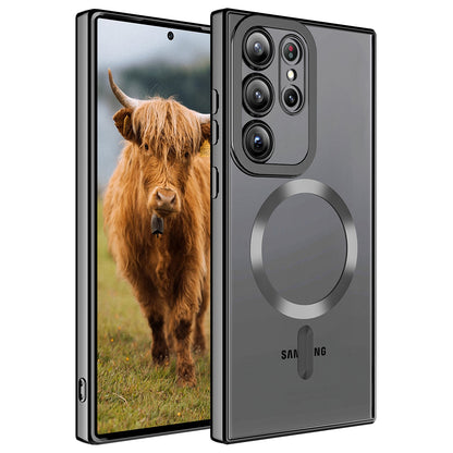 Galaxy S23 Ultra Kılıf M-safe Wireless Şarj Özellikli Zore Setro Silikon