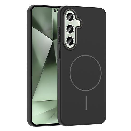 Galaxy S24 FE Kılıf M-safe Şarj Özellikli Zore Ruby Sert Kapak