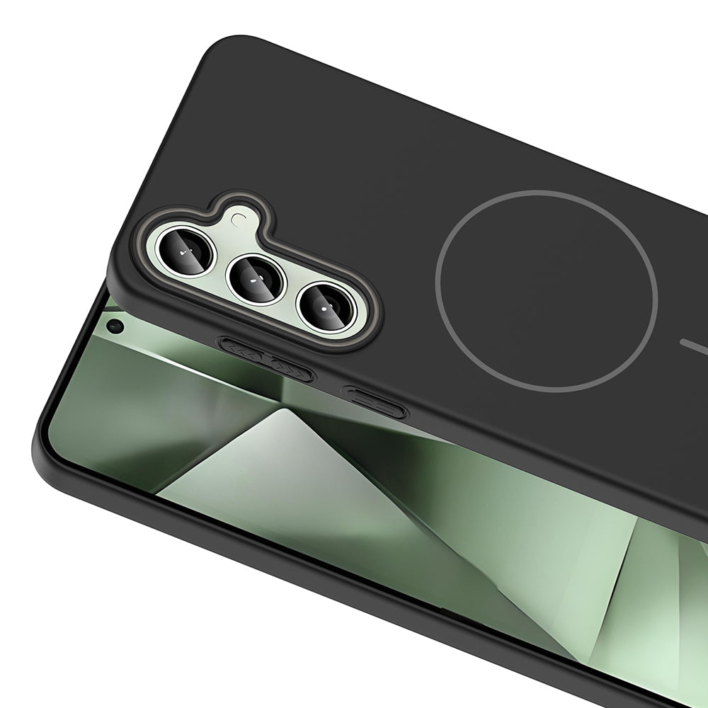 Galaxy S24 FE Kılıf M-safe Şarj Özellikli Zore Ruby Sert Kapak