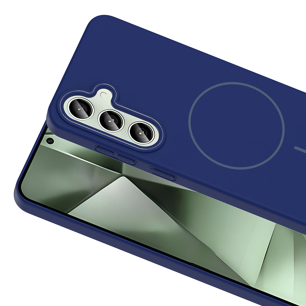 Galaxy S24 FE Kılıf M-safe Şarj Özellikli Zore Ruby Sert Kapak