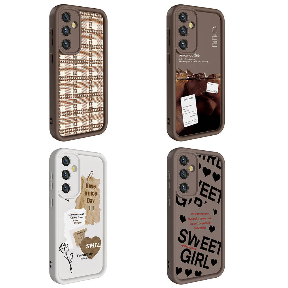 Galaxy S24 Kılıf Kamera Korumalı Baskılı Arka Yüzey Zore Klas Kapak