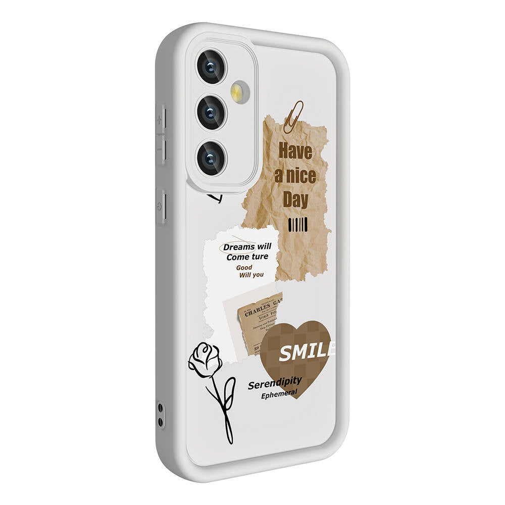 Galaxy S24 Kılıf Kamera Korumalı Baskılı Arka Yüzey Zore Klas Kapak