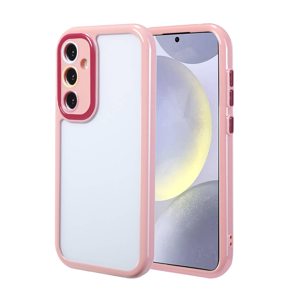 Galaxy S24 Kılıf Kamera Korumalı Renkli Kenar ve Çerçeve Tasarımlı Zore Vitamin Kapak