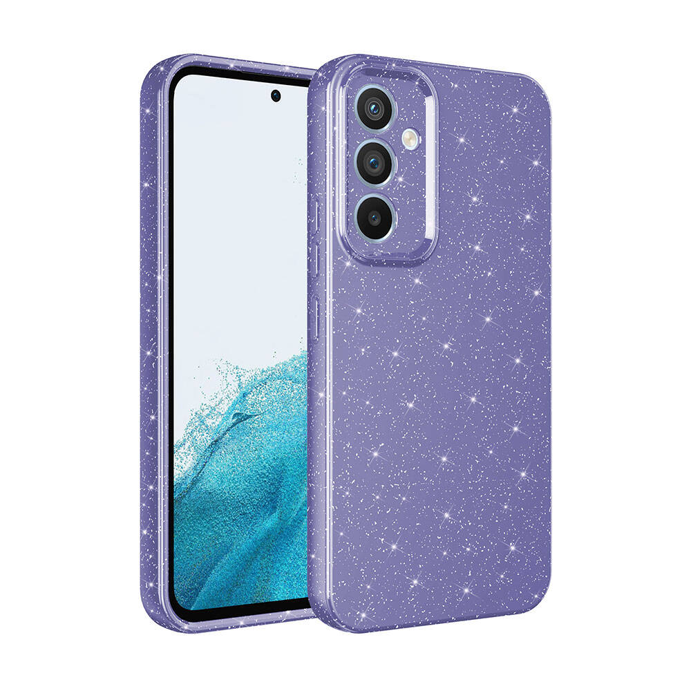 Galaxy S24 Kılıf Kamera Korumalı Simli Lüks Zore Koton Kapak