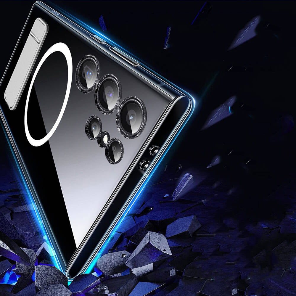 Galaxy S24 Kılıf M-safe Şarj Özellikli Kamera Korumalı Standlı Wiwu KCC-025 Aurora Serisi Kapak