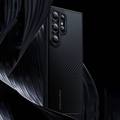Galaxy S24 Kılıf M-safe Şarj Özellikli Karbon Fiber Benks Montage Hybrid ArmorPro Kevlar Kapak