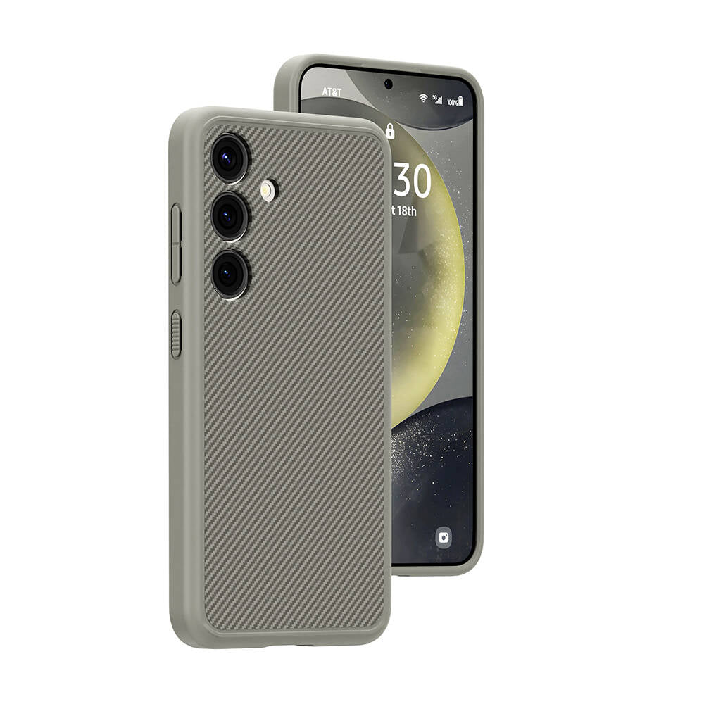 Galaxy S24 Kılıf M-safe Şarj Özellikli Karbon Fiber Görünümlü Zore T-Karbon Kapak