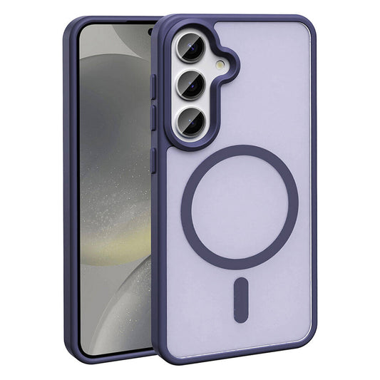 Galaxy S24 Kılıf M-safe Şarj Özellikli Mat Arka Yüzey Zore Sio Kapak