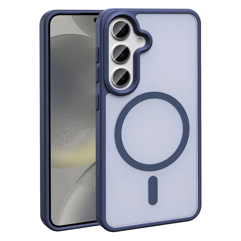 Galaxy S24 Kılıf M-safe Şarj Özellikli Mat Arka Yüzey Zore Sio Kapak