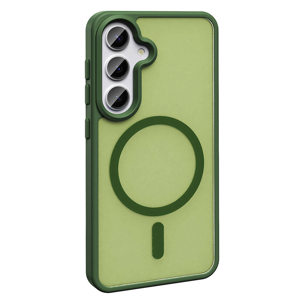 Galaxy S24 Kılıf M-safe Şarj Özellikli Mat Arka Yüzey Zore Sio Kapak