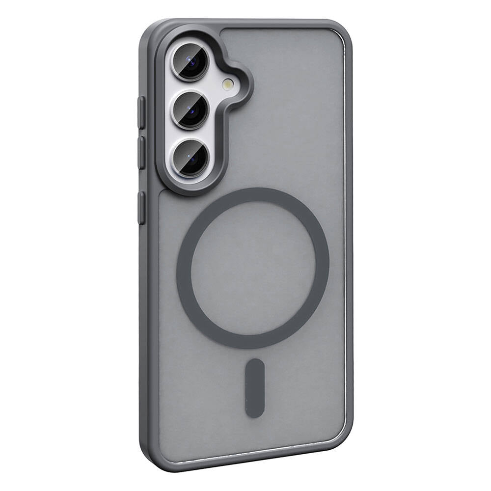 Galaxy S24 Kılıf M-safe Şarj Özellikli Mat Arka Yüzey Zore Sio Kapak