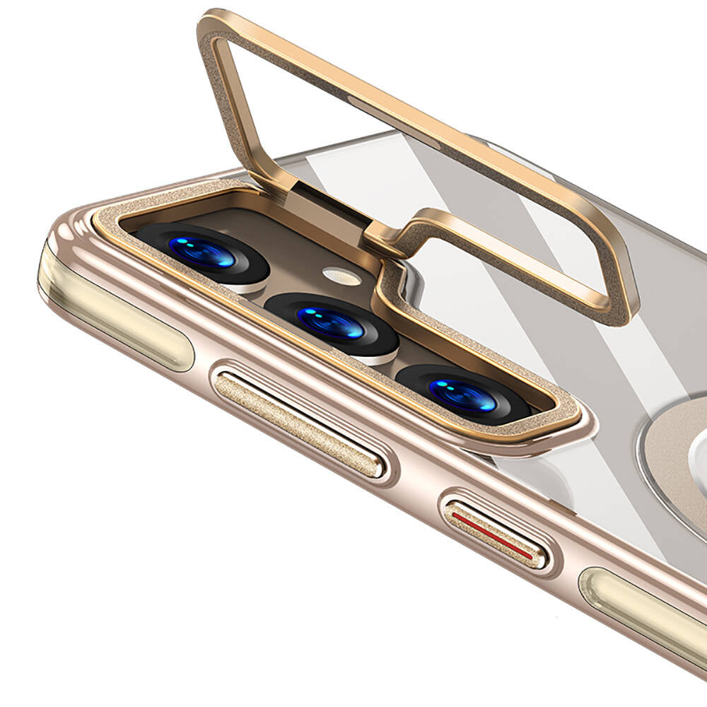 Galaxy S24 Kılıf M-safe Şarj Özellikli Wlons Standlı Efsane Kapak