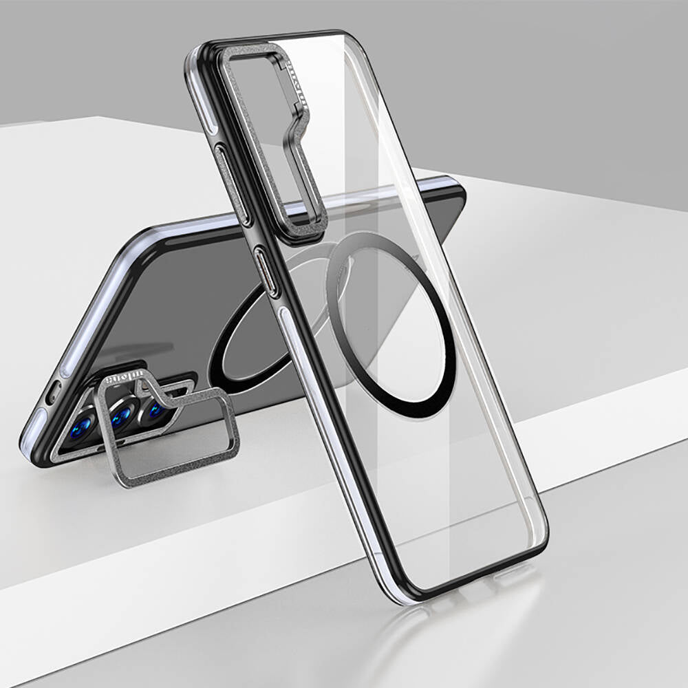 Galaxy S24 Kılıf M-safe Şarj Özellikli Wlons Standlı Efsane Kapak