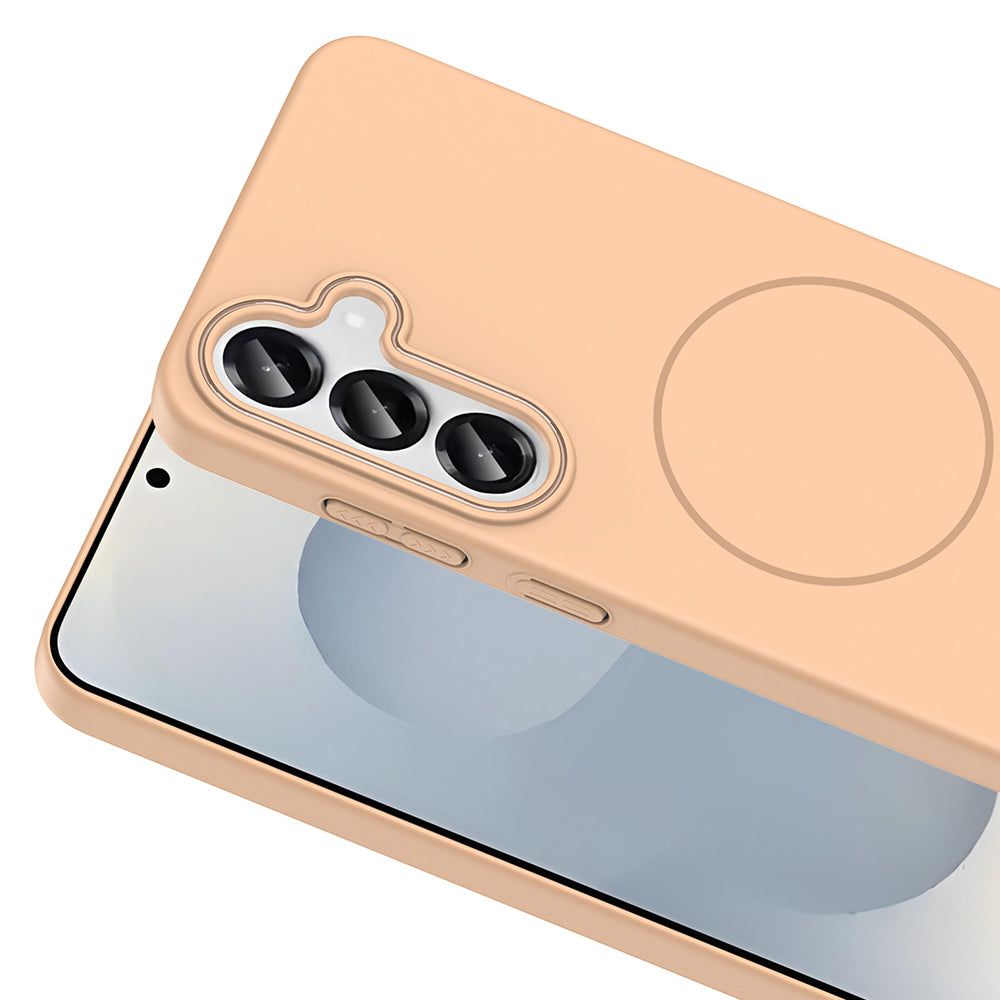 Galaxy S24 Kılıf M-safe Şarj Özellikli Zore Ruby Sert Kapak