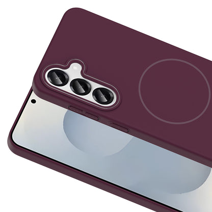 Galaxy S24 Kılıf M-safe Şarj Özellikli Zore Ruby Sert Kapak