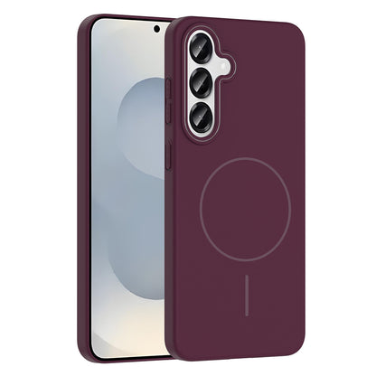 Galaxy S24 Kılıf M-safe Şarj Özellikli Zore Ruby Sert Kapak