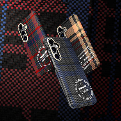 Galaxy S24 Plus Kılıf Ekose Desenli Youngkit Gezhi Serisi Kapak