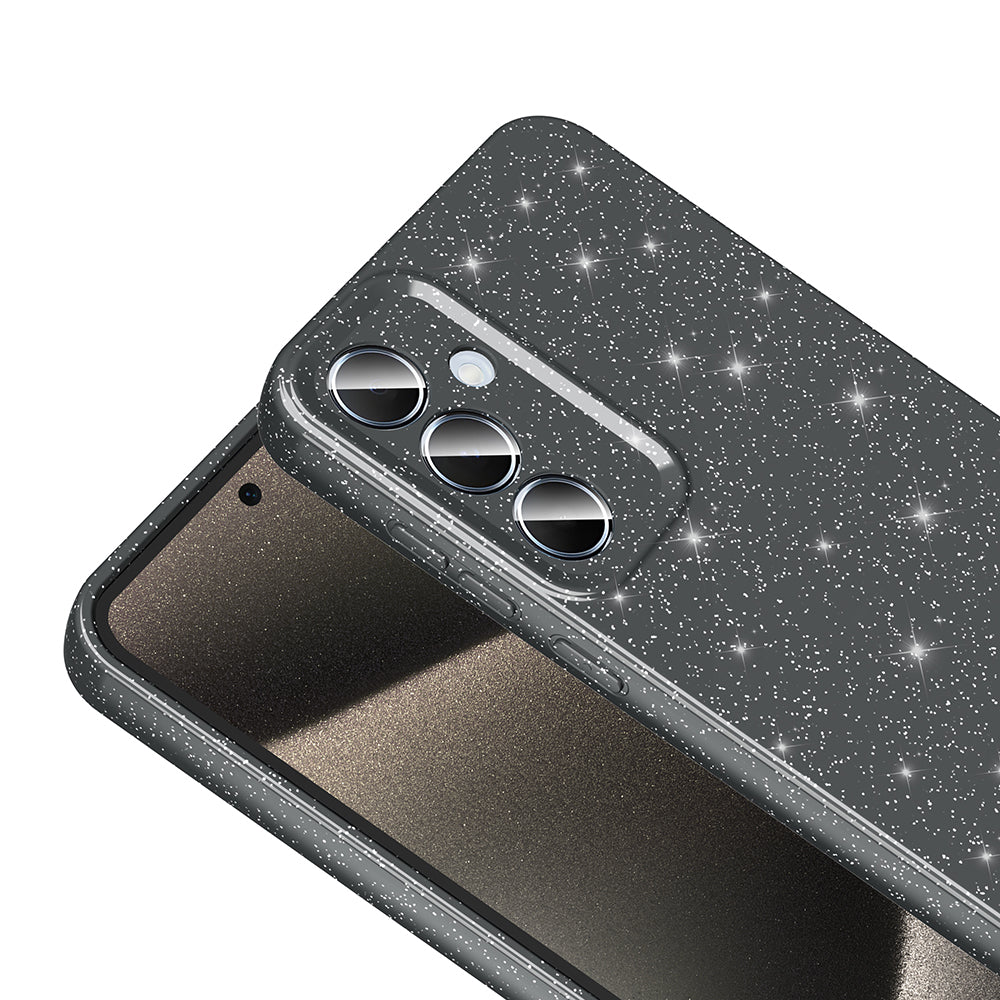 Galaxy S24 Plus Kılıf Kamera Korumalı Simli Lüks Zore Koton Kapak