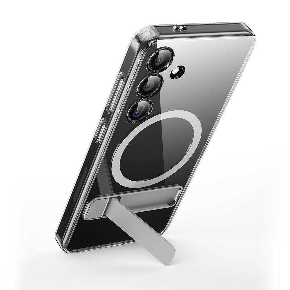 Galaxy S24 Plus Kılıf M-safe Şarj Özellikli Kamera Korumalı Standlı Wiwu KCC-025 Aurora Serisi Kapak