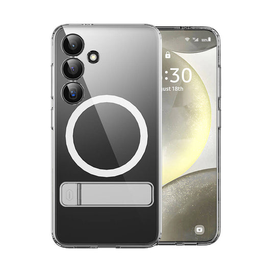 Galaxy S24 Plus Kılıf M-safe Şarj Özellikli Kamera Korumalı Standlı Wiwu KCC-025 Aurora Serisi Kapak