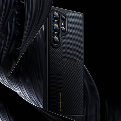 Galaxy S24 Plus Kılıf M-safe Şarj Özellikli Karbon Fiber Benks Montage Hybrid ArmorPro Kevlar Kapak