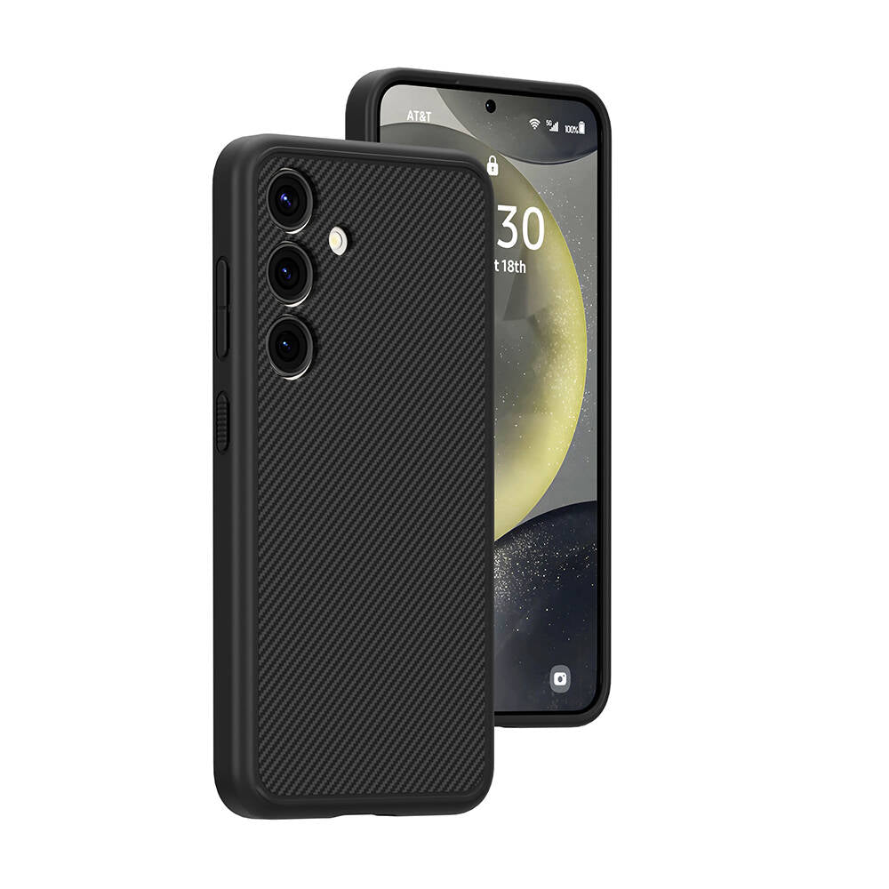 Galaxy S24 Plus Kılıf M-safe Şarj Özellikli Karbon Fiber Görünümlü Zore T-Karbon Kapak