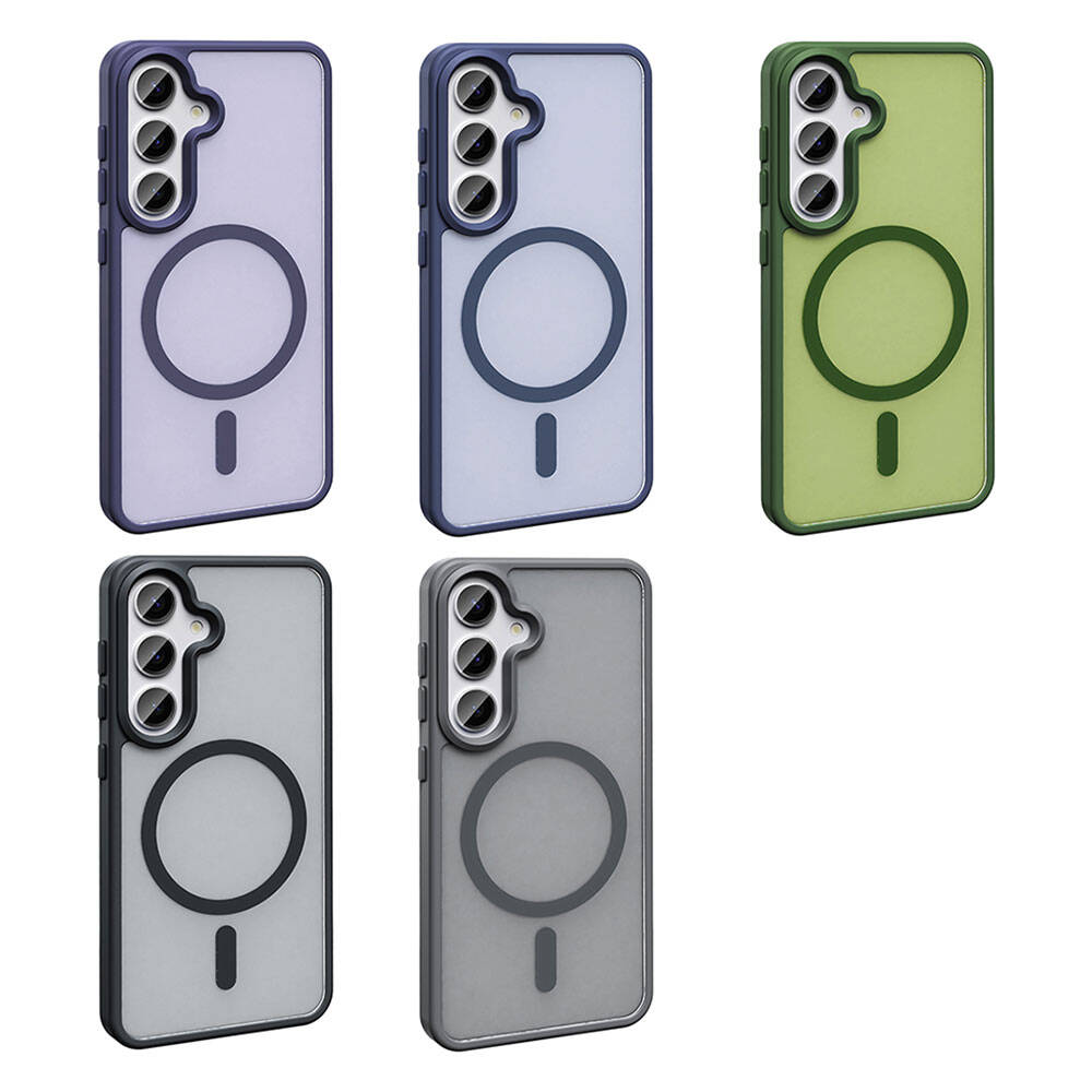 Galaxy S24 Plus Kılıf M-safe Şarj Özellikli Mat Arka Yüzey Zore Sio Kapak