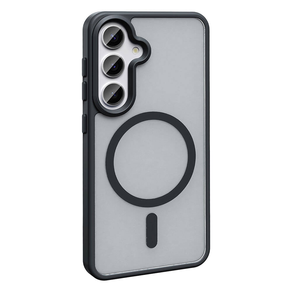 Galaxy S24 Plus Kılıf M-safe Şarj Özellikli Mat Arka Yüzey Zore Sio Kapak