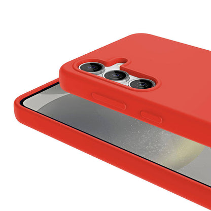 Galaxy S24 Plus Kılıf M-safe Şarj Özellikli Sıvı Teknolojili Silinebilir Sert Zore Kivi Kapak