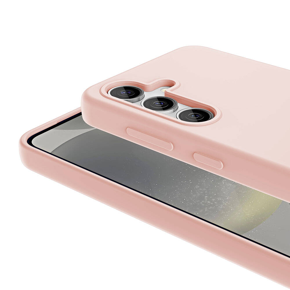 Galaxy S24 Plus Kılıf M-safe Şarj Özellikli Sıvı Teknolojili Silinebilir Sert Zore Kivi Kapak