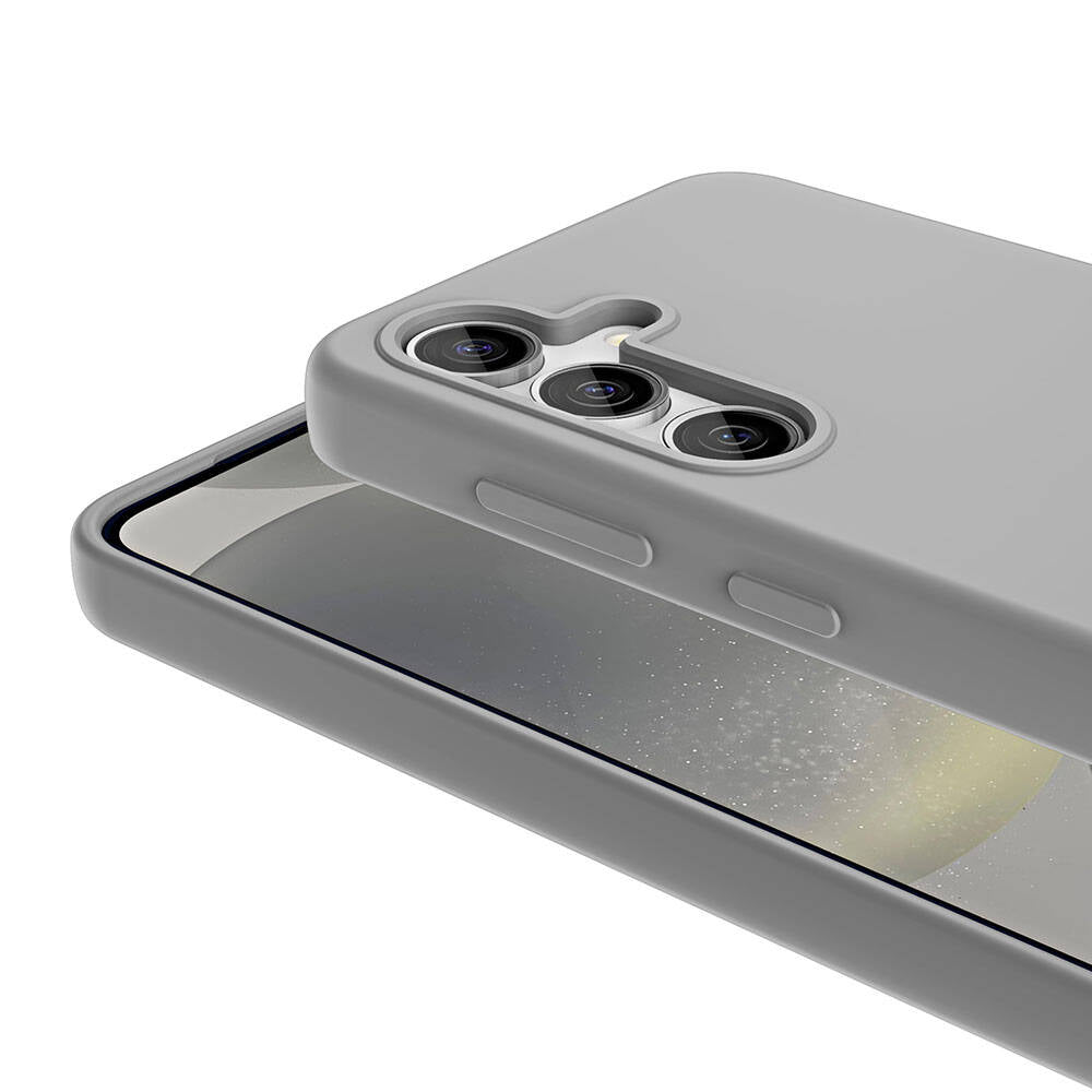 Galaxy S24 Plus Kılıf M-safe Şarj Özellikli Sıvı Teknolojili Silinebilir Sert Zore Kivi Kapak