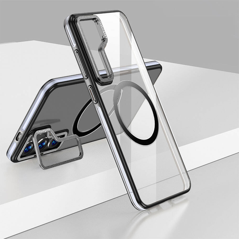 Galaxy S24 Plus Kılıf M-safe Şarj Özellikli Wlons Standlı Efsane Kapak