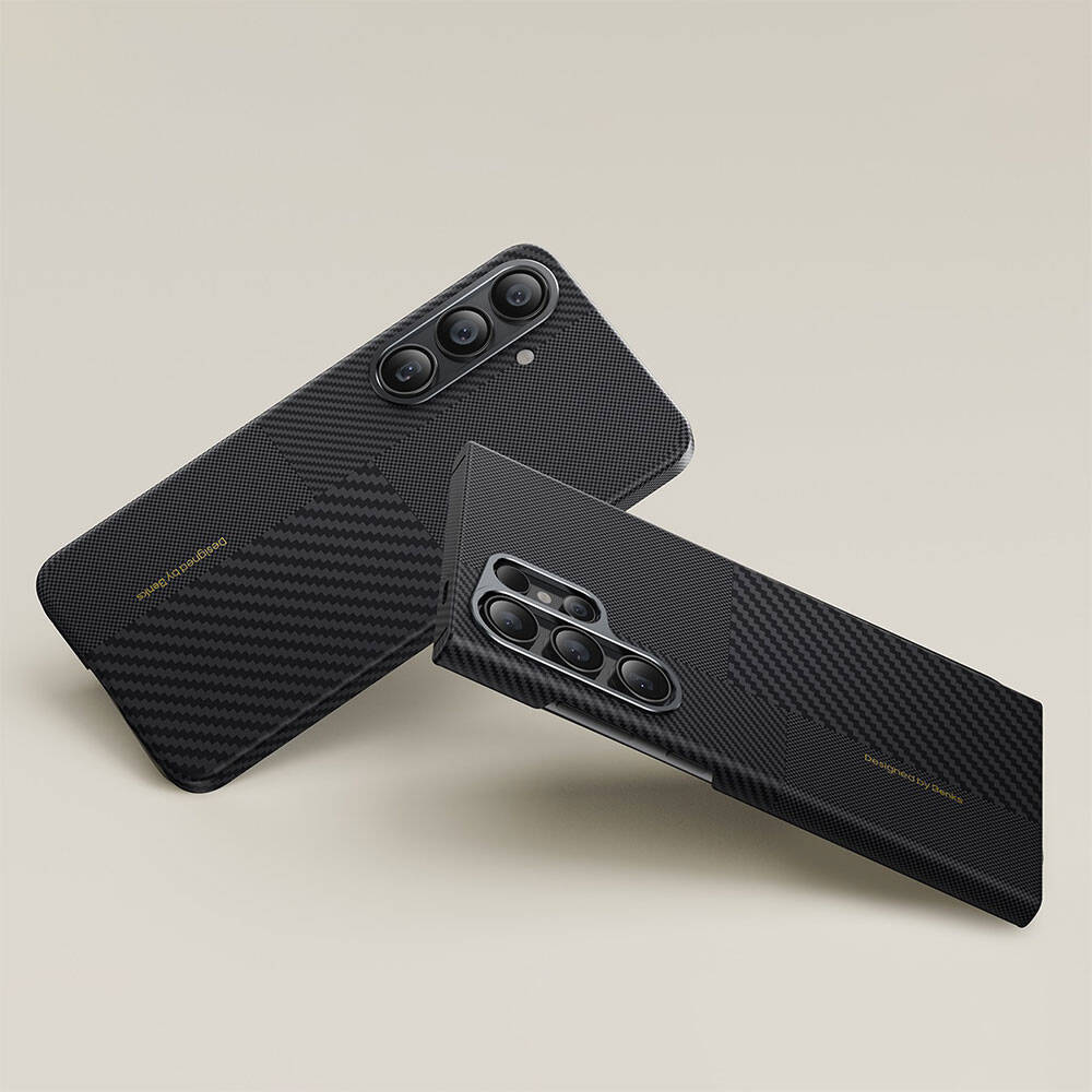 Galaxy S24 Plus M-safe Şarj Özellikli Karbon Fiber Benks Montage ArmorAir Kevlar Kapak
