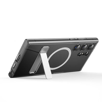 Galaxy S24 Ultra Kılıf M-safe Şarj Özellikli Kamera Korumalı Standlı Wiwu KCC-025 Aurora Serisi Kapak