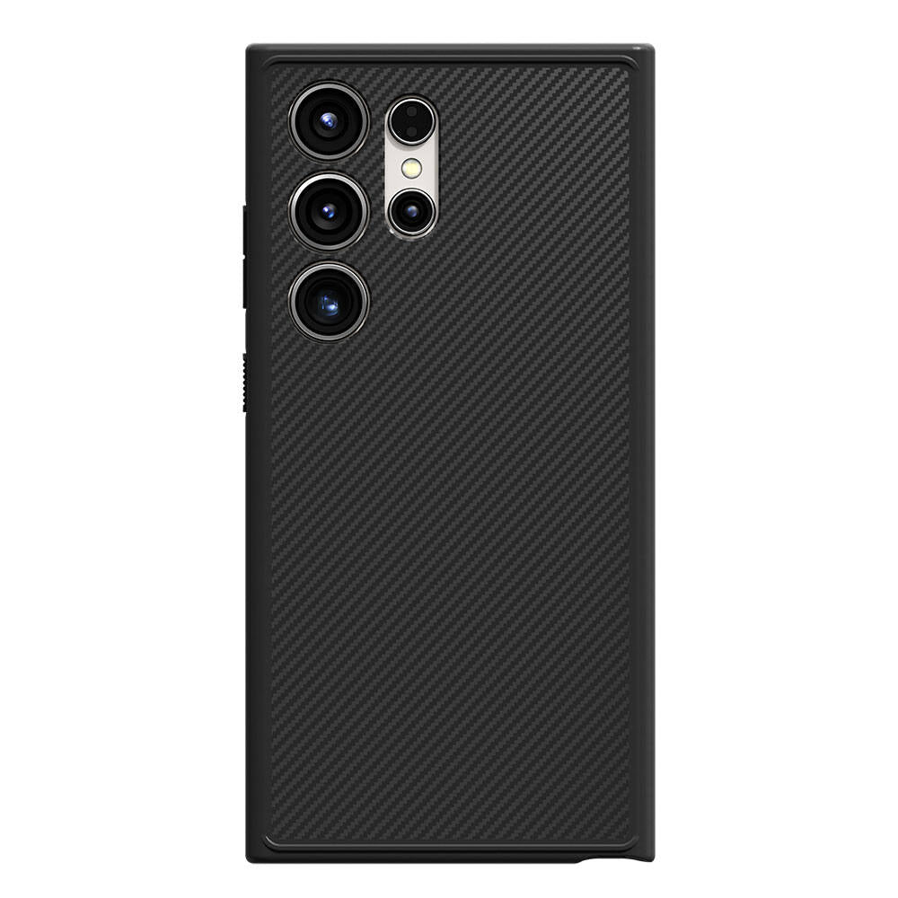 Galaxy S24 Ultra Kılıf M-safe Şarj Özellikli Karbon Fiber Görünümlü Zore T-Karbon Kapak