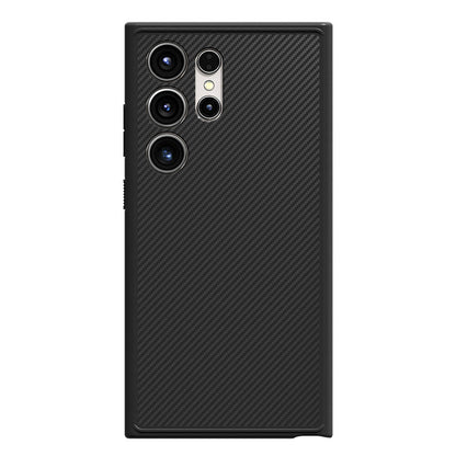 Galaxy S24 Ultra Kılıf M-safe Şarj Özellikli Karbon Fiber Görünümlü Zore T-Karbon Kapak