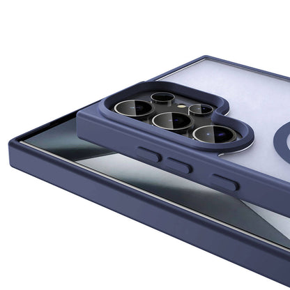 Galaxy S24 Ultra Kılıf M-safe Şarj Özellikli Mat Arka Yüzey Zore Sio Kapak