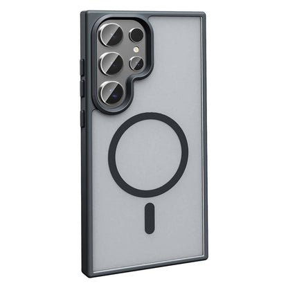 Galaxy S24 Ultra Kılıf M-safe Şarj Özellikli Mat Arka Yüzey Zore Sio Kapak