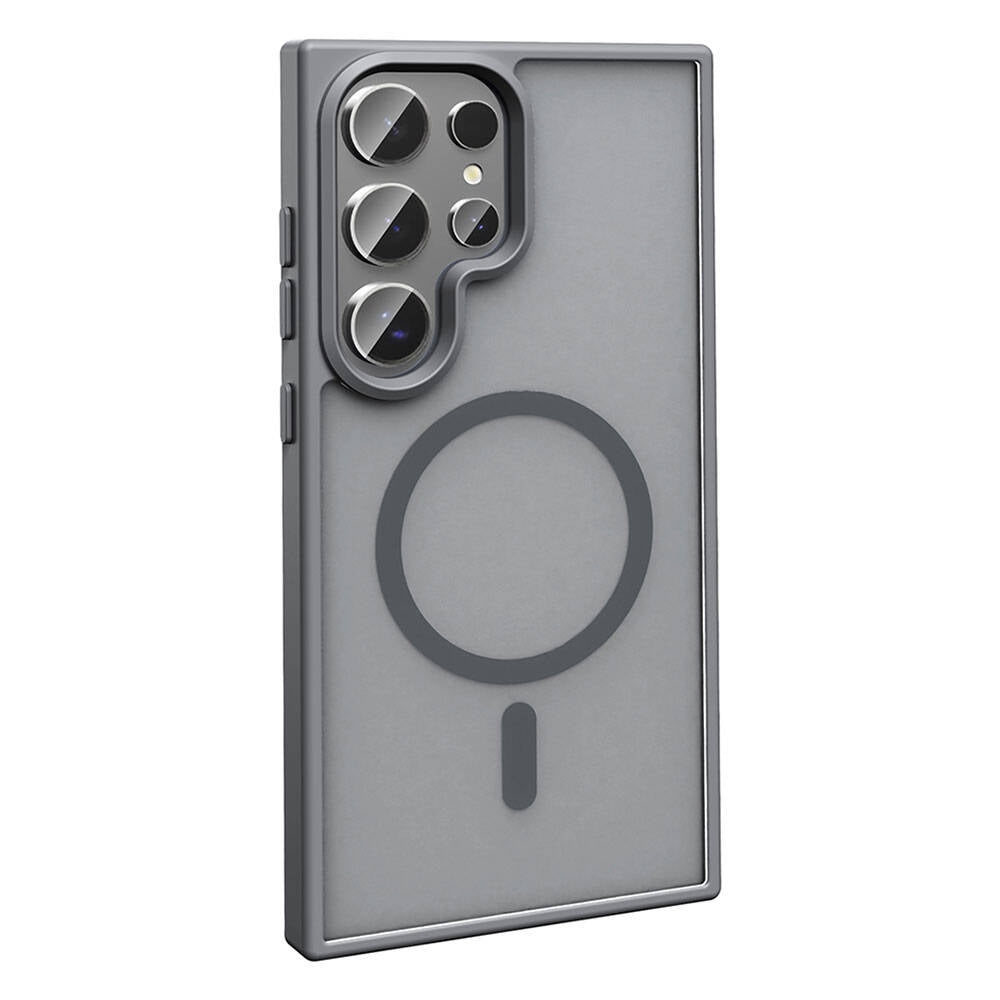 Galaxy S24 Ultra Kılıf M-safe Şarj Özellikli Mat Arka Yüzey Zore Sio Kapak