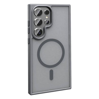 Galaxy S24 Ultra Kılıf M-safe Şarj Özellikli Mat Arka Yüzey Zore Sio Kapak