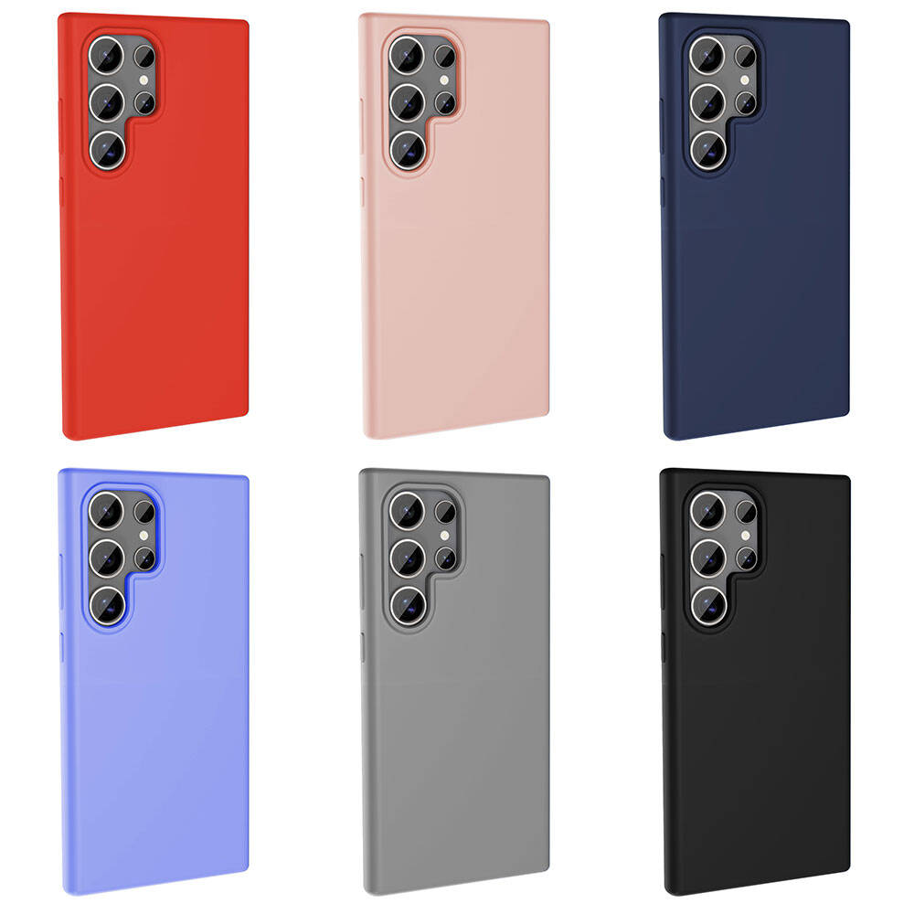 Galaxy S24 Ultra Kılıf M-safe Şarj Özellikli Sıvı Teknolojili Silinebilir Sert Zore Kivi Kapak