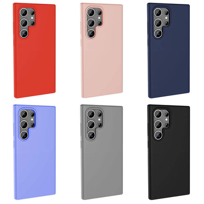 Galaxy S24 Ultra Kılıf M-safe Şarj Özellikli Sıvı Teknolojili Silinebilir Sert Zore Kivi Kapak