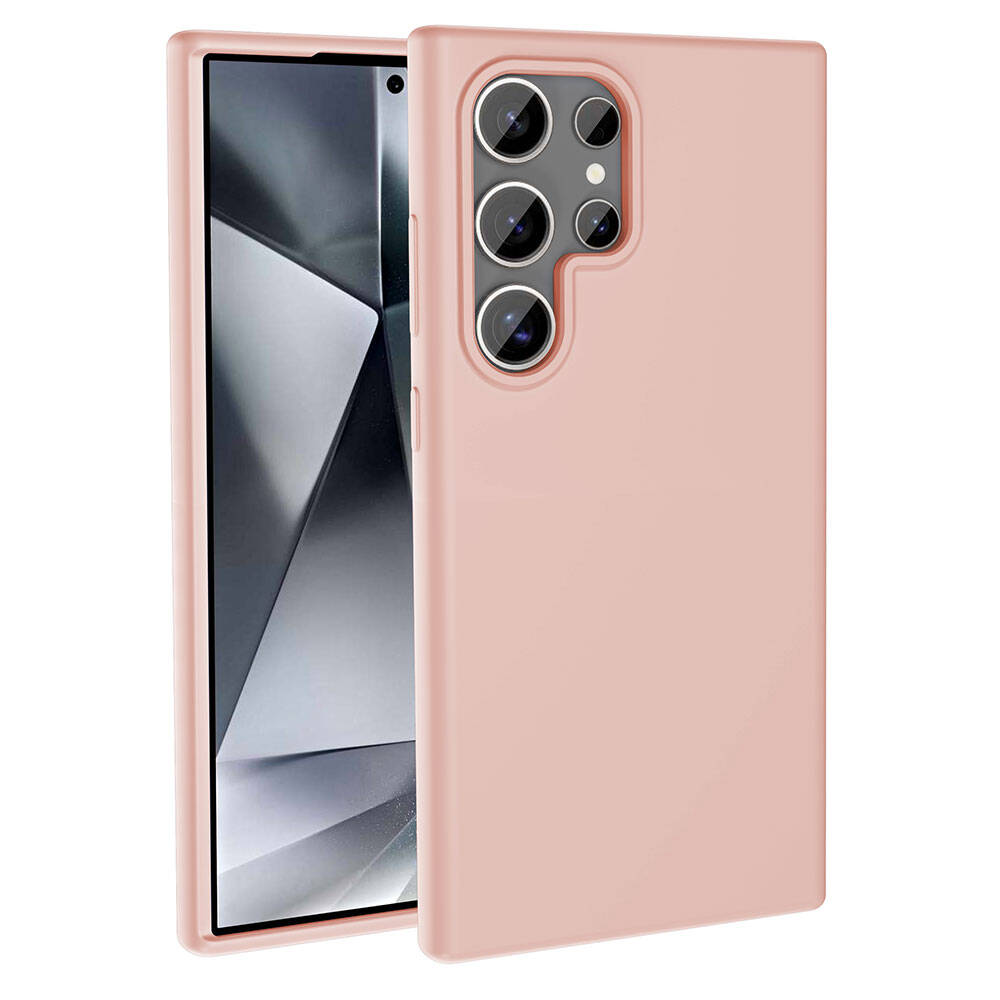 Galaxy S24 Ultra Kılıf M-safe Şarj Özellikli Sıvı Teknolojili Silinebilir Sert Zore Kivi Kapak