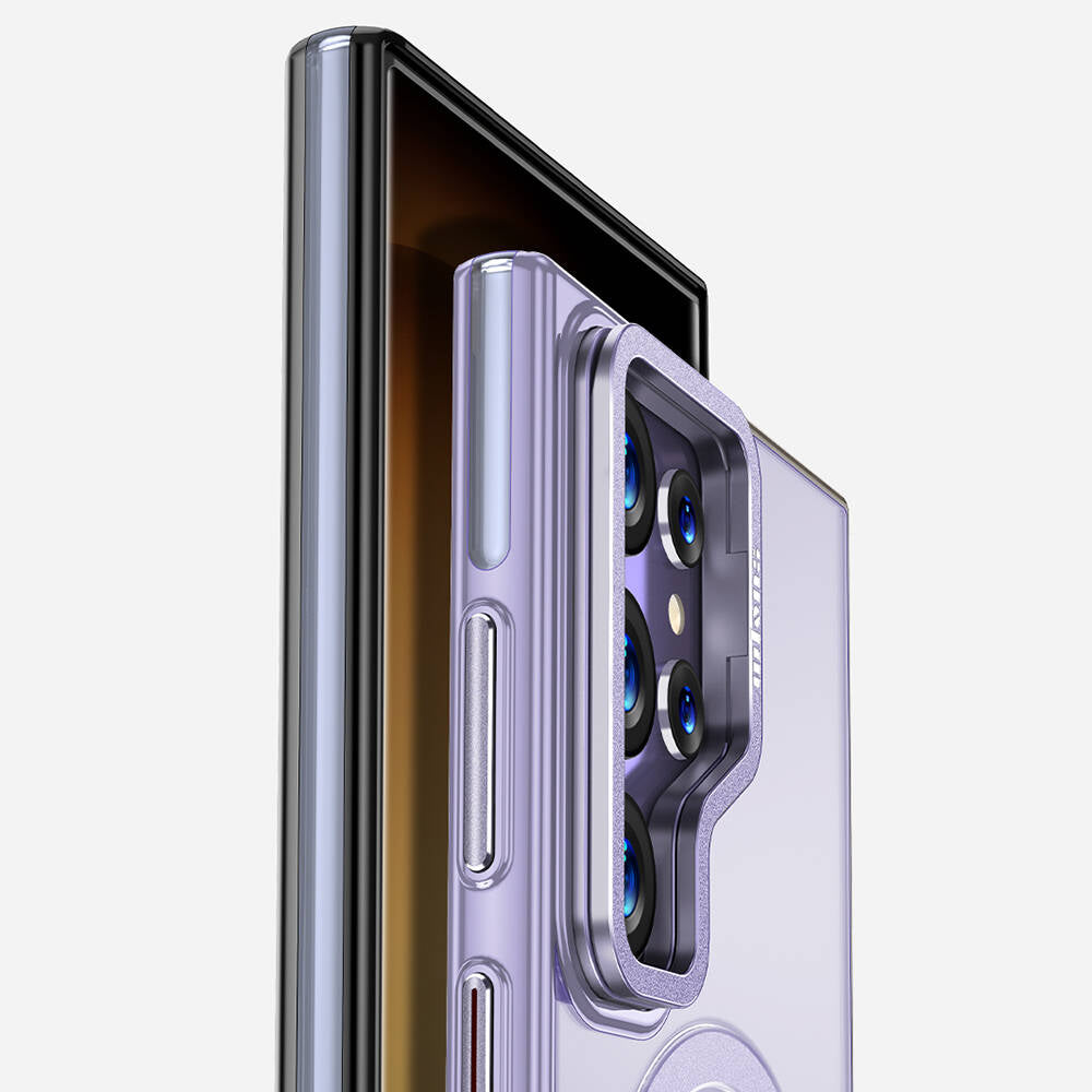 Galaxy S24 Ultra Kılıf M-safe Şarj Özellikli Wlons Standlı Efsane Kapak