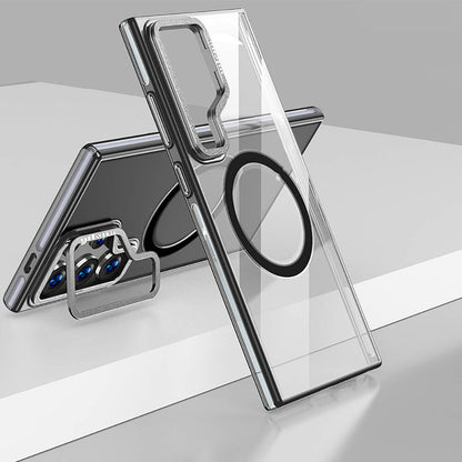 Galaxy S24 Ultra Kılıf M-safe Şarj Özellikli Wlons Standlı Efsane Kapak